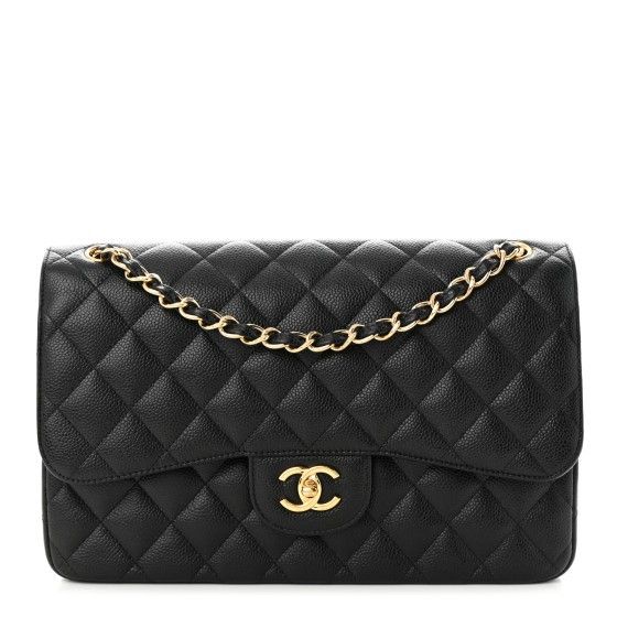 CHANEL
Caviar Quilted Jumbo Double Flap Black