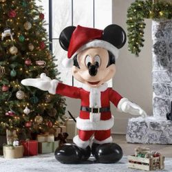 DISNEY 4 FT Animated Holiday 🎄Santa Mickey Mouse  NEW 2023  SOLD OUT!! Brand new in box $360