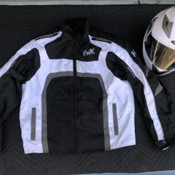 Motorcycle Riding Jacket and Helmet