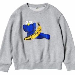 Uniqlo x KAWS x Warhol Crewneck Sweatshirt 2024 Brand New Sealed DS