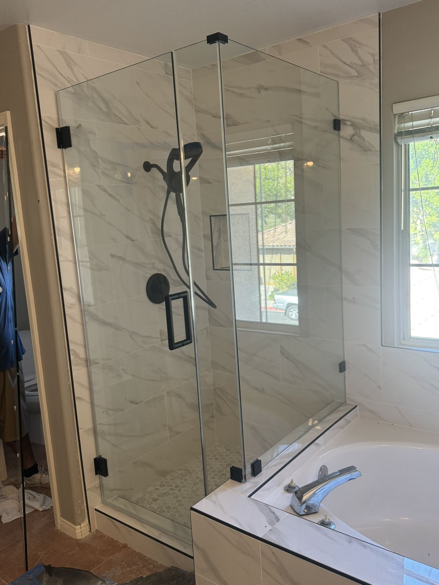 3/8 Shower glass door