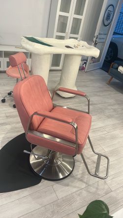 Hydraulic Salon chair retro modern luxury with orthopedic mat