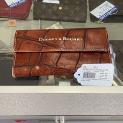 Dooney & Bourke Croc-embossed Leather Foldout Wallet