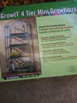 GrowIt 4 tier mini growhouse