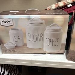 Parini 3 Pc Ceramic Canister Set