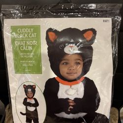 Cuddly Black Cat Infant Costume 
