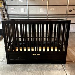 Baby Crib and two drawer Dresser 