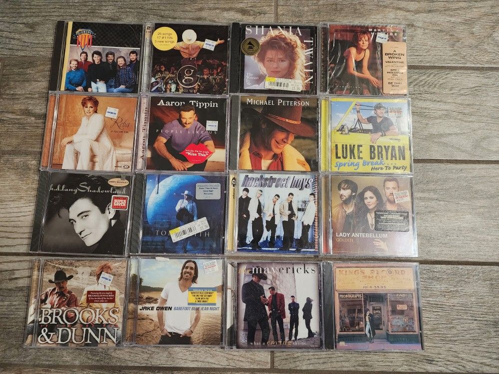 Collection of 16 music cds. All are brand new sealed. $30 for all 16