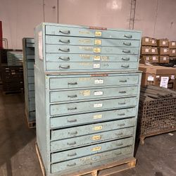 Vintage Blueprint File Cabinet Lot. MUST SELL ASAP