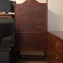 Tall Antique Dresser