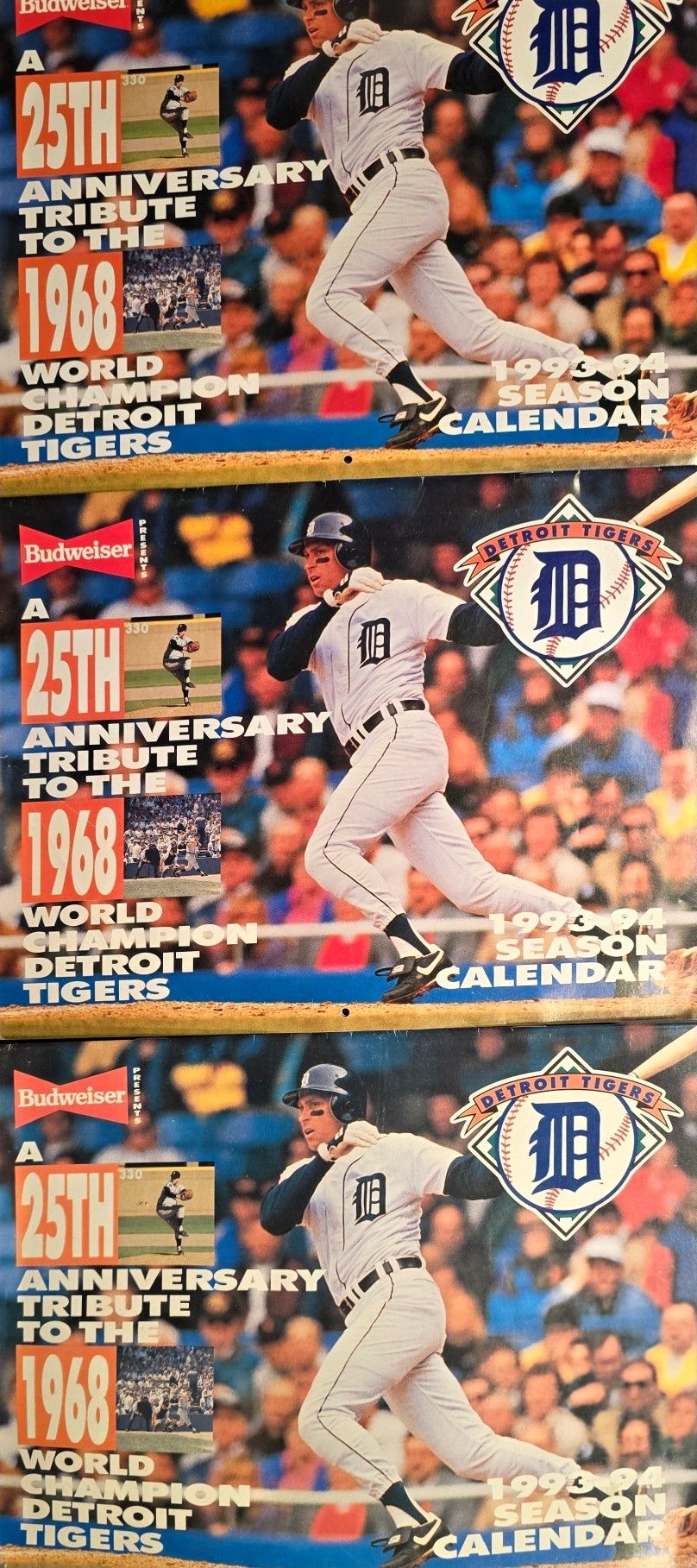 1993-94 Detroit Tigers Calendar