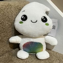 Halloween 8” plush Ghost Rainbow belly American Greetings