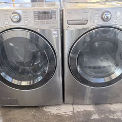 LG. WASHER AND GAS DRYER 