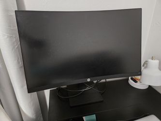 27" Curved HP Monitor With Power Cable