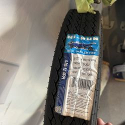 Two Hi-Run SU02 4.80-12 4PR TL Boat Trailer Tires