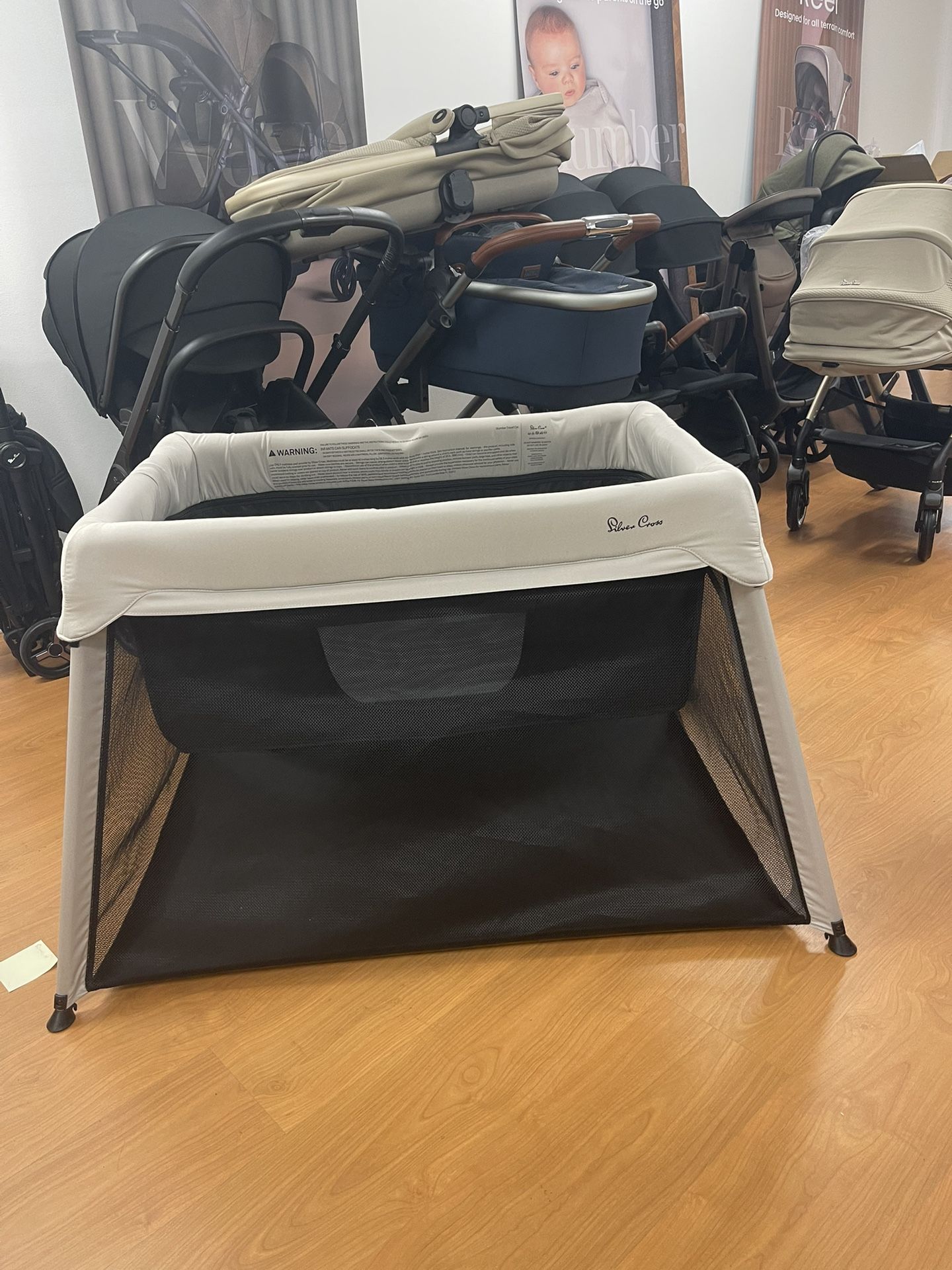 Silver Cross Sleep And Go Travel Crib And Bassinet