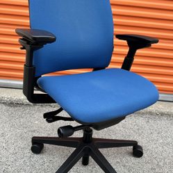 Steelcase Amia Air  Ergonomic Office Chair – Blue Fabric / Black Frame – Fully Adjustable 
