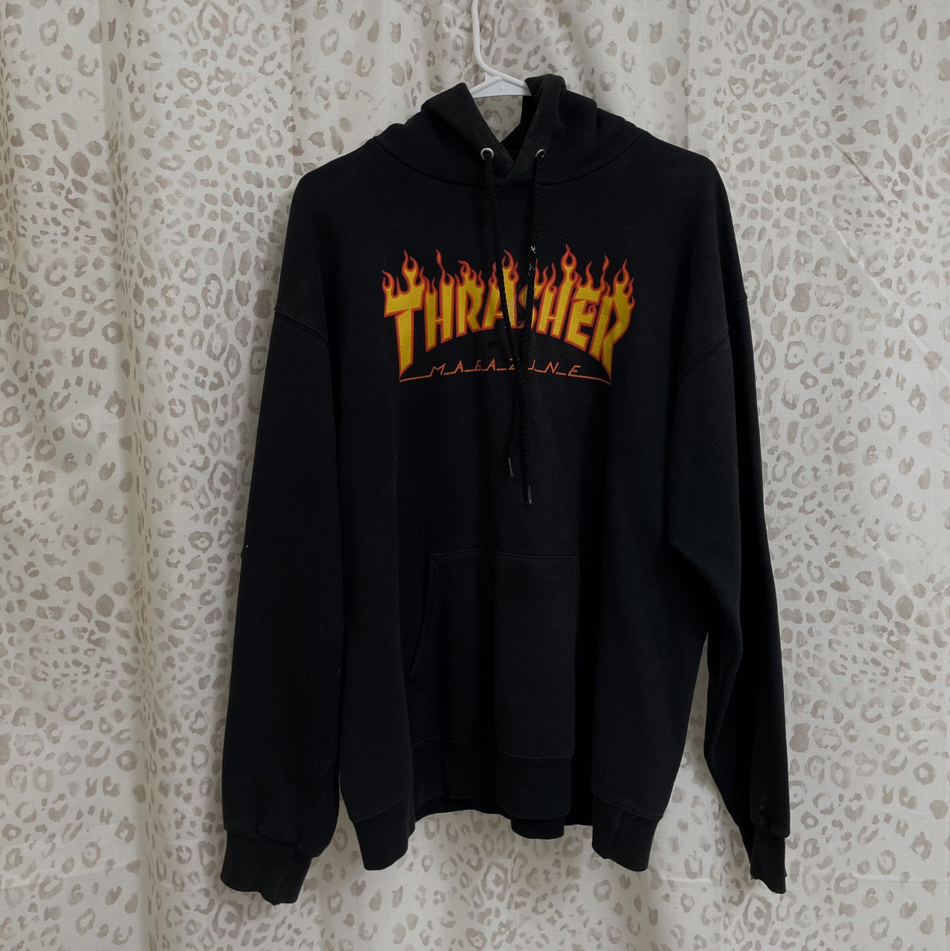 thrasher black hoodie