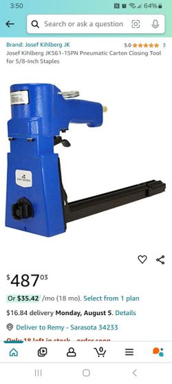 Josef Kihlberg 561-15PN Pneumatic Carton Stapler