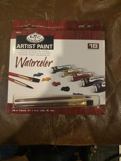 Watercolors, Chalk Colors, Pencil Colors, Brushes