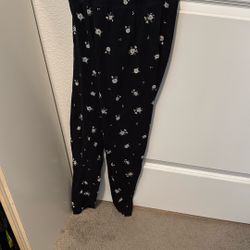 Black Floral Tights