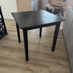 Square Black Dining Table 