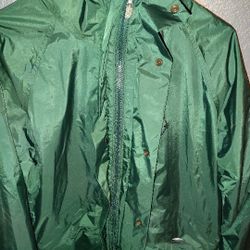 The north face gor-tek rain jacket green medium