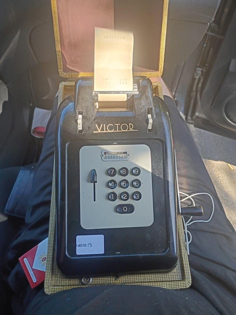 vintage Victor adding machine