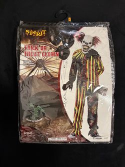 Trick or Treat Clown Kids Costume + Prop
