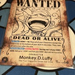Monkey.D.Luffy (Wanted Poster) - Emperors in the New World (OP09)