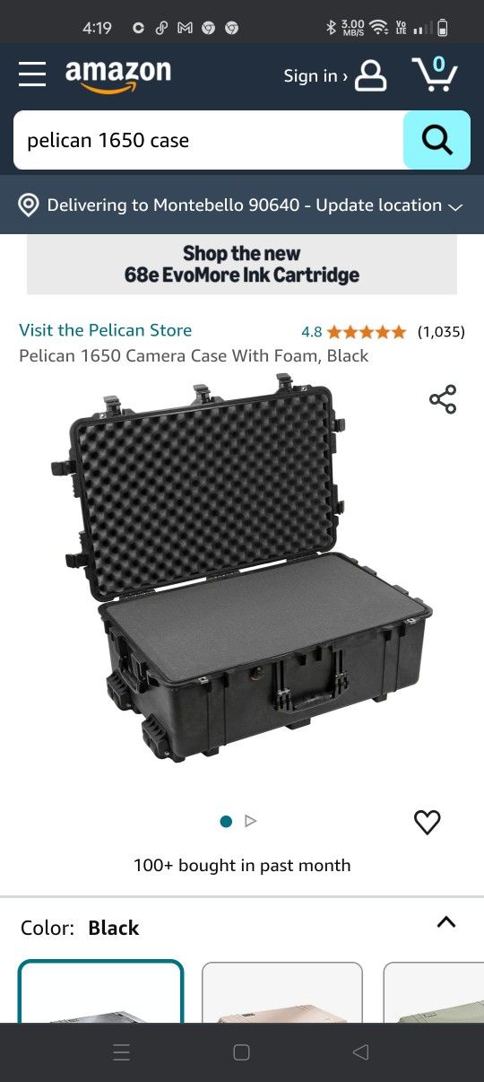 Pelican - camera and Equipment Case