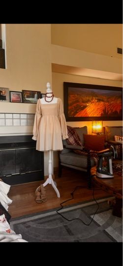 A cottage core inspired dress￼