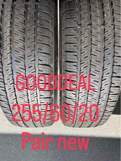 255/60/20 pair new nexen radian tires