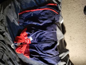 Puma Kids Tracksuit Set Navy and Red