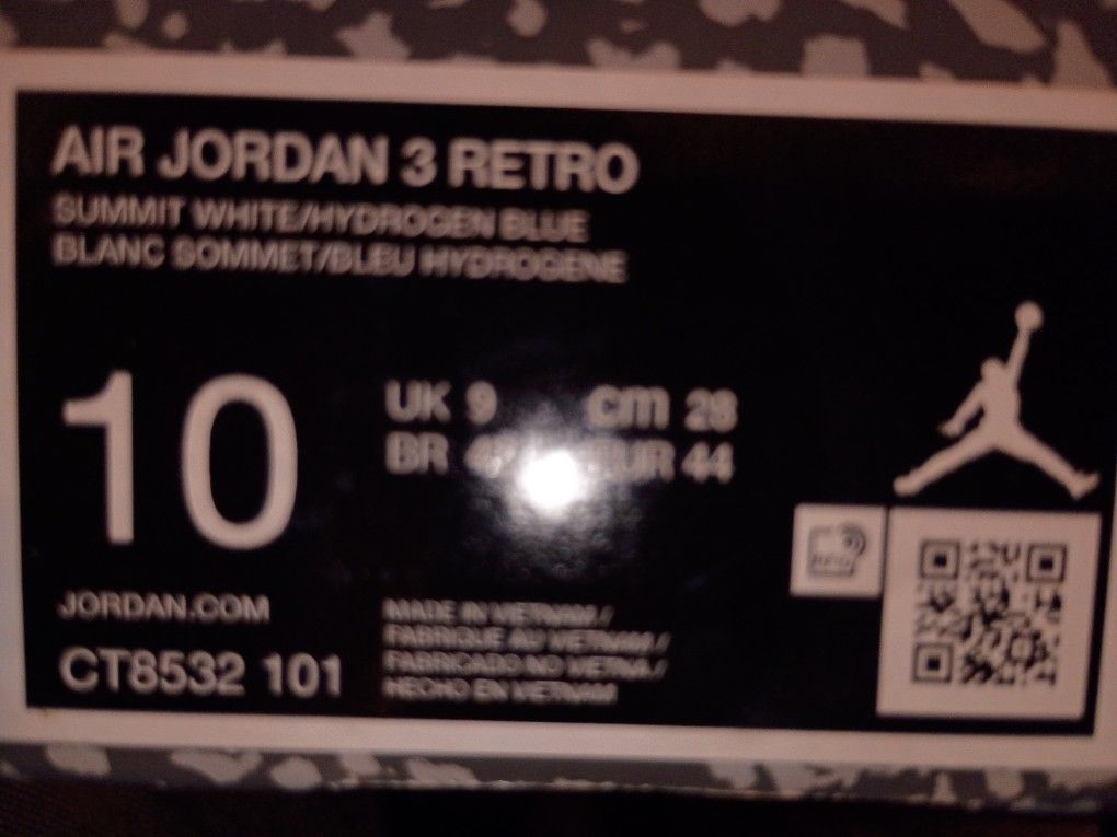Air Jordan Retro 3 New