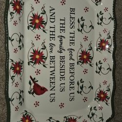 Poinsettia Christmas Baking Dish