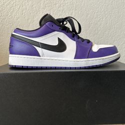 Jordan 1 Low Court Purple 11.5