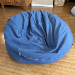 Blue Denim Bean Bag Chair