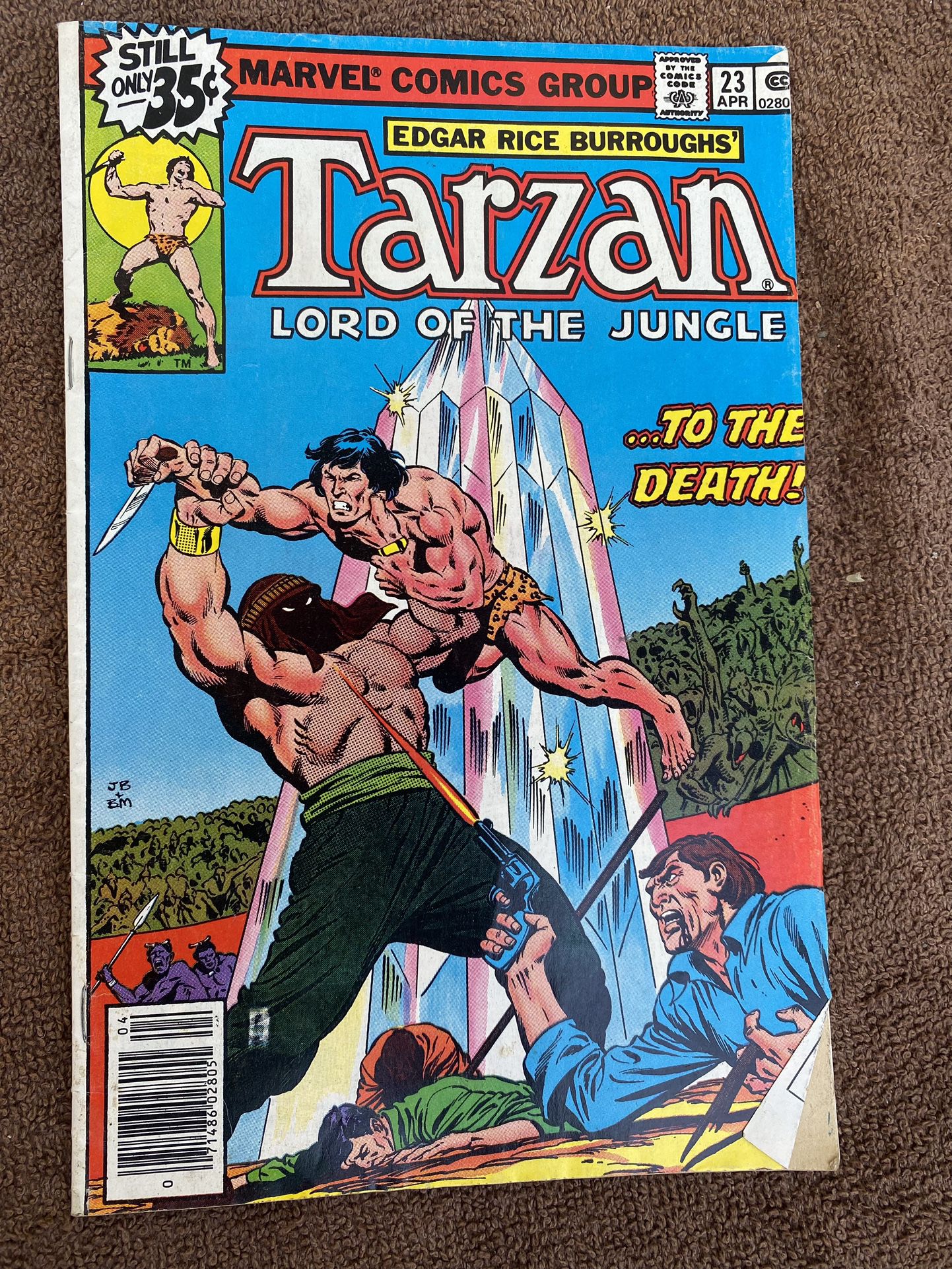 Tarzan #23 Lord Of The Jungle Marvel Comics Group 