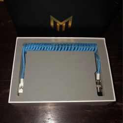 Diamond Blue Coiled Cable