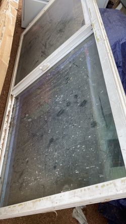 White Vinyl Double-Hung Window
