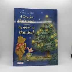 Winnie the Pooh Christmas Book New Unused Festive Holidays Fun Winter Tree Gift