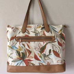 Tropical Print Shoulder Bag