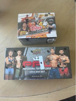 2 Brand New Sealed Sportscard Boxes 2023 Topps 2023 Upper Deck