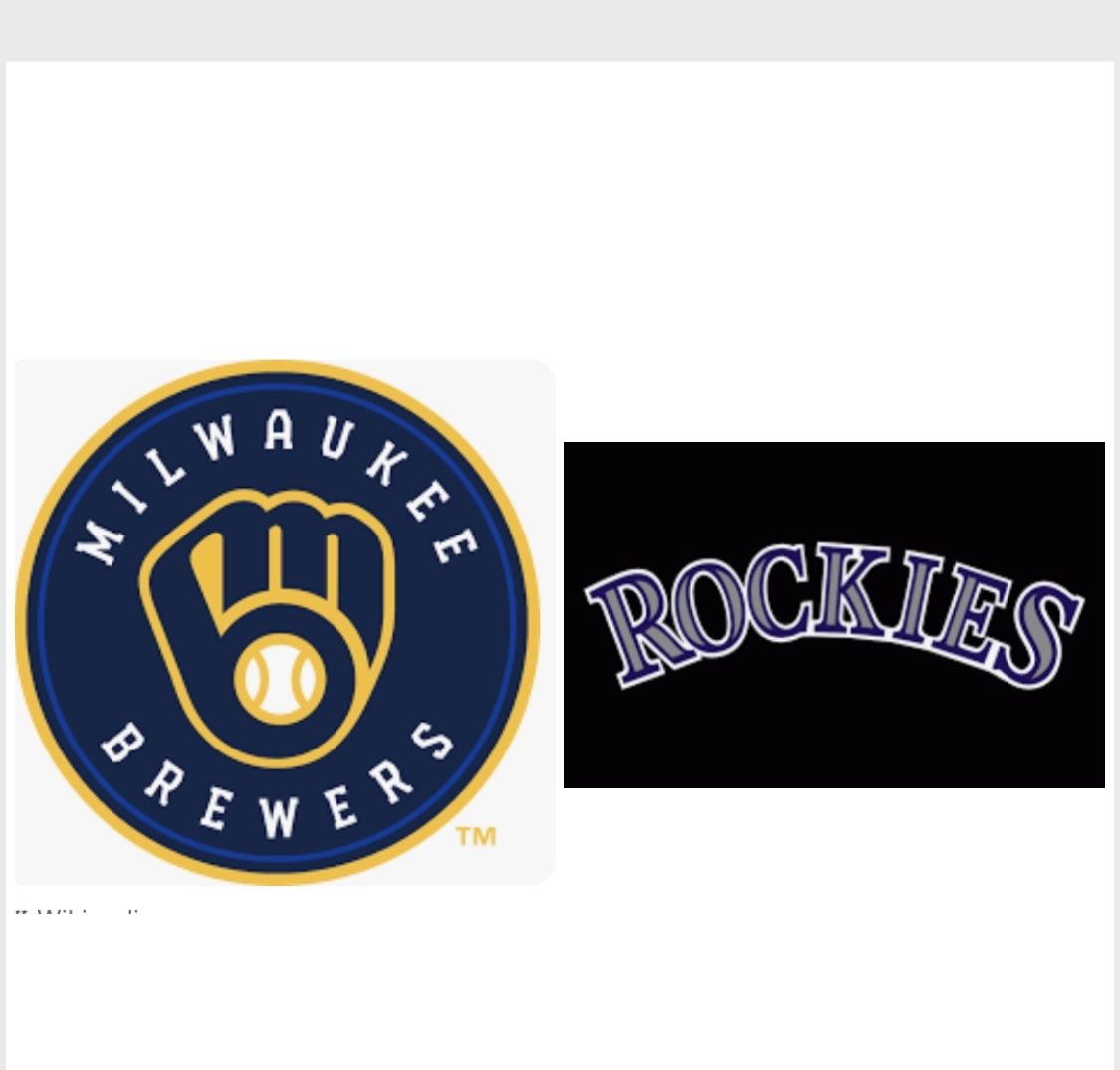 Brewers @ Rockies Tuesday March 28th Spring Training Tickets