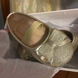 Toddler girl gold Flats