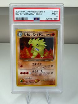 Tyranitar Neo 4 Holo PSA 9 Pokemon Graded