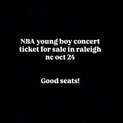 NBA Young Boy Concert Ticket