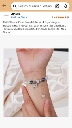 Natural Agate & Pearl Fortune Bracelet