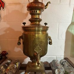 Russian samovar tea pot from late 19th century.